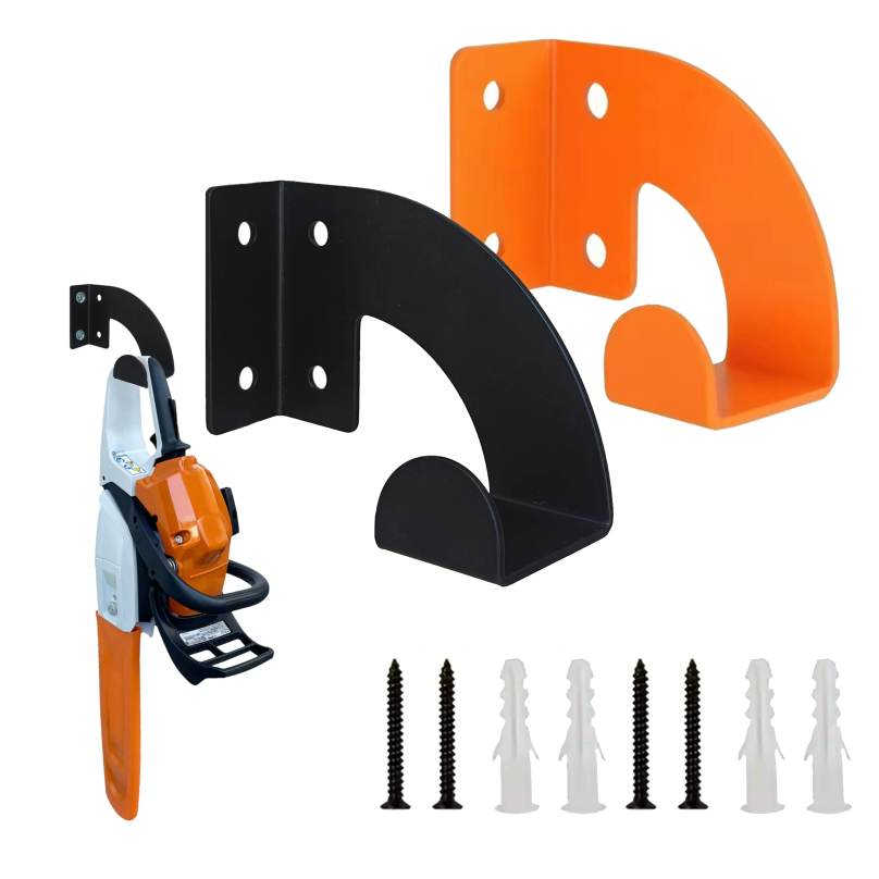 Tools In Metal Workshop - 1/2 Tool Racks, Chainsaw Wall-Mounted Hanger,