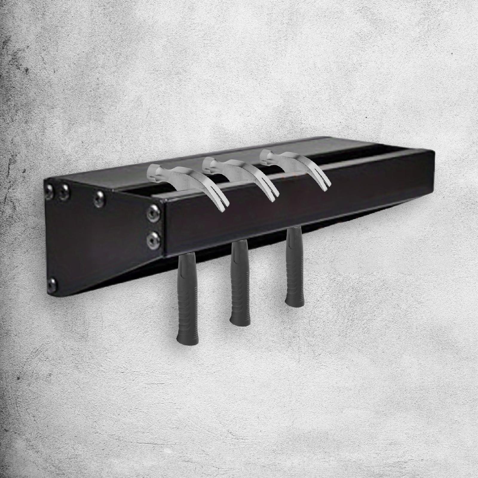 Workshop Tools Shelf - Heavy Duty Metal Hammer Rack Wall