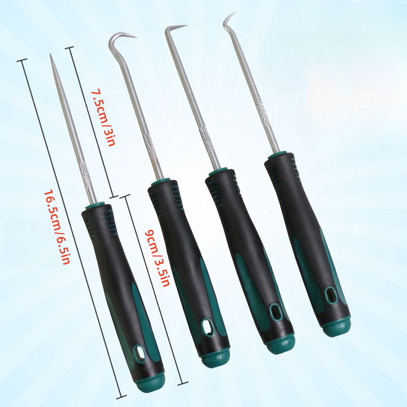 Car Workshop Tools Equipment - 4 Pcs Pick and Hook Set