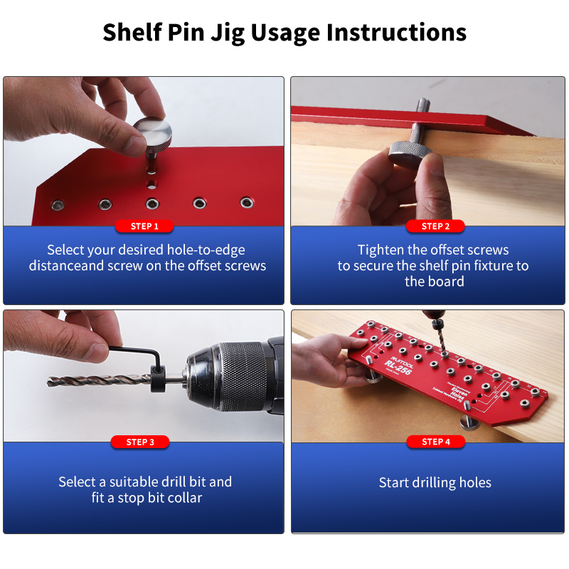 Shelf Pin Jig Set Aluminium Al - Workshop Tools Shelf review and price