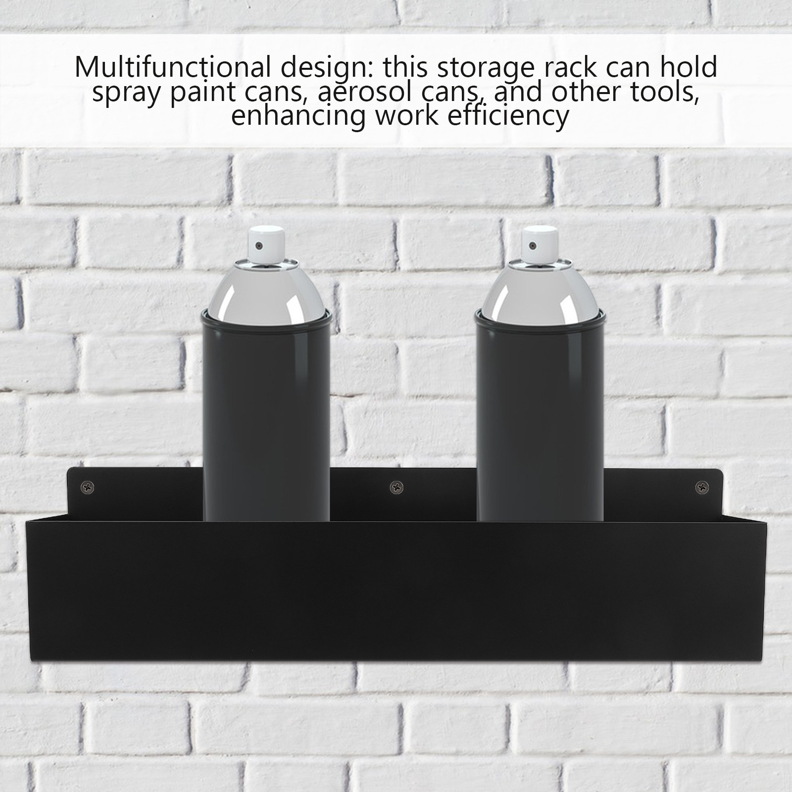 Sturdy Metal Spray Can Holder  - Workshop Tools Shelf review and price