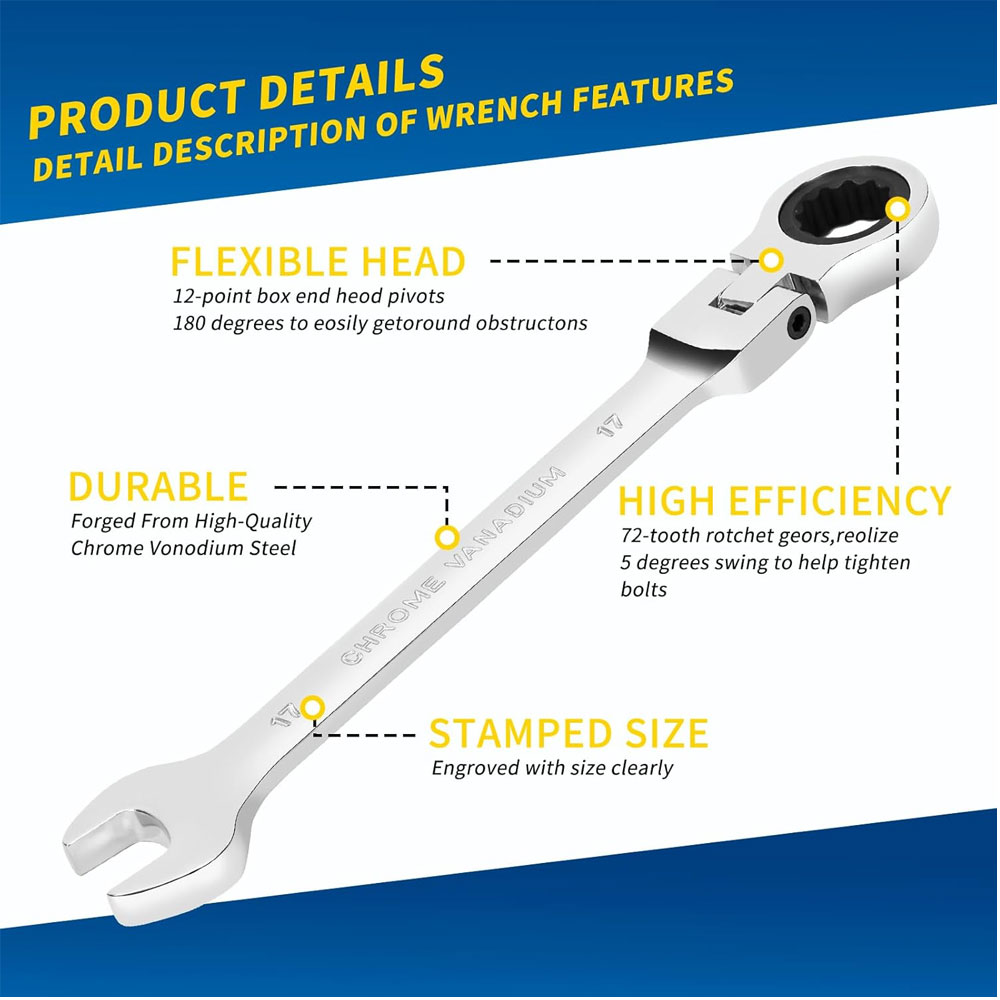 Adjustable Ratchet Wrench 6mm- - Car Workshop Tools Kit review and price