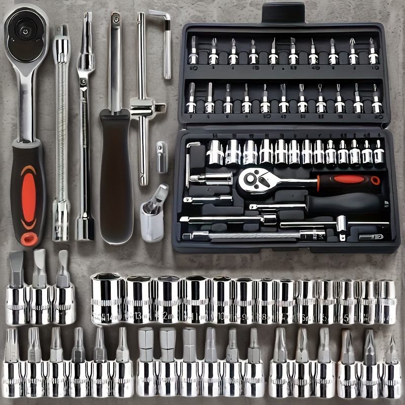 46Pcs Automotive Tool Set, Car - Car Workshop Tools Equipment review and price
