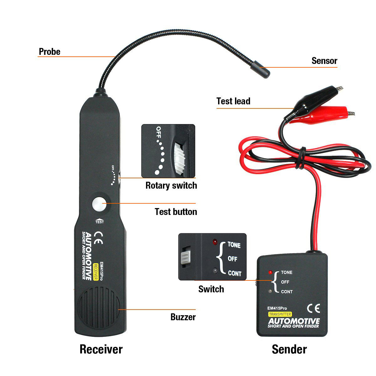 EM415 PRO Car Short Cable Trac - Car Workshop Tools Equipment review and price