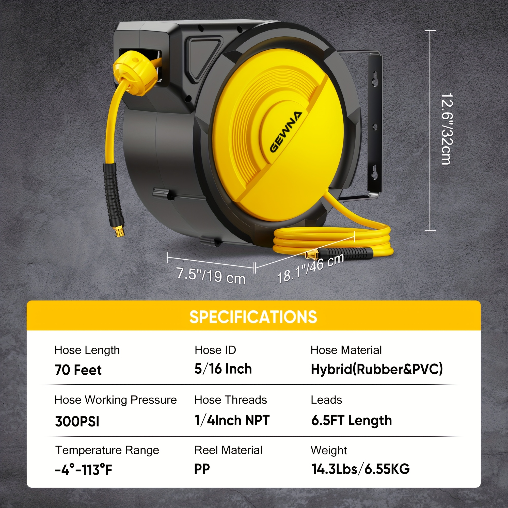 70ft Heavy-Duty Retractable Ai - Common Tools In Workshop review and price