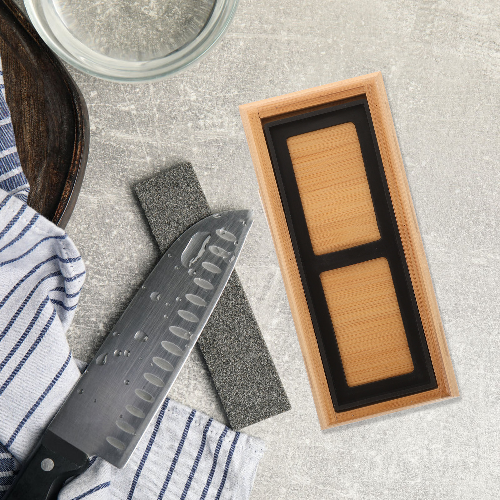 1Set Eco Friendly Bamboo Whets - Sharpening Stone Whetstone review and price