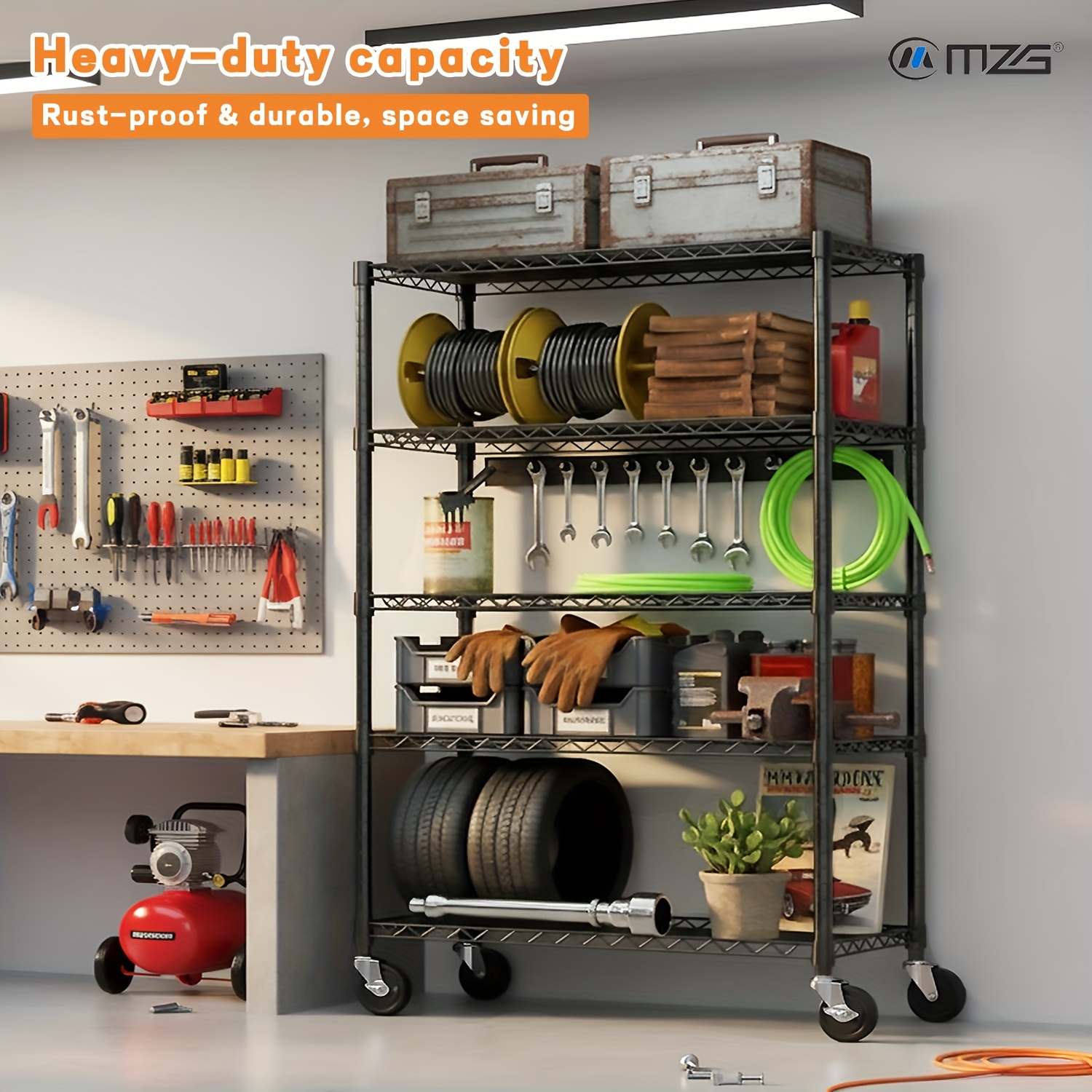 MZG Heavy-Duty Adjustable 5/4  - Workshop Tools Shelf review and price